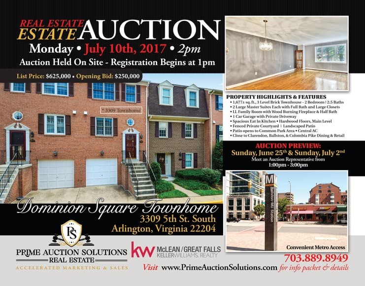 Dominion Square Townhouse Auction — original archived event image