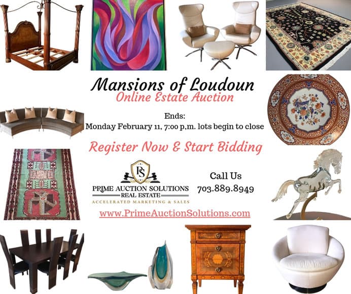 Mansions of Loudoun ONLINE Estate Auction — original archived event image